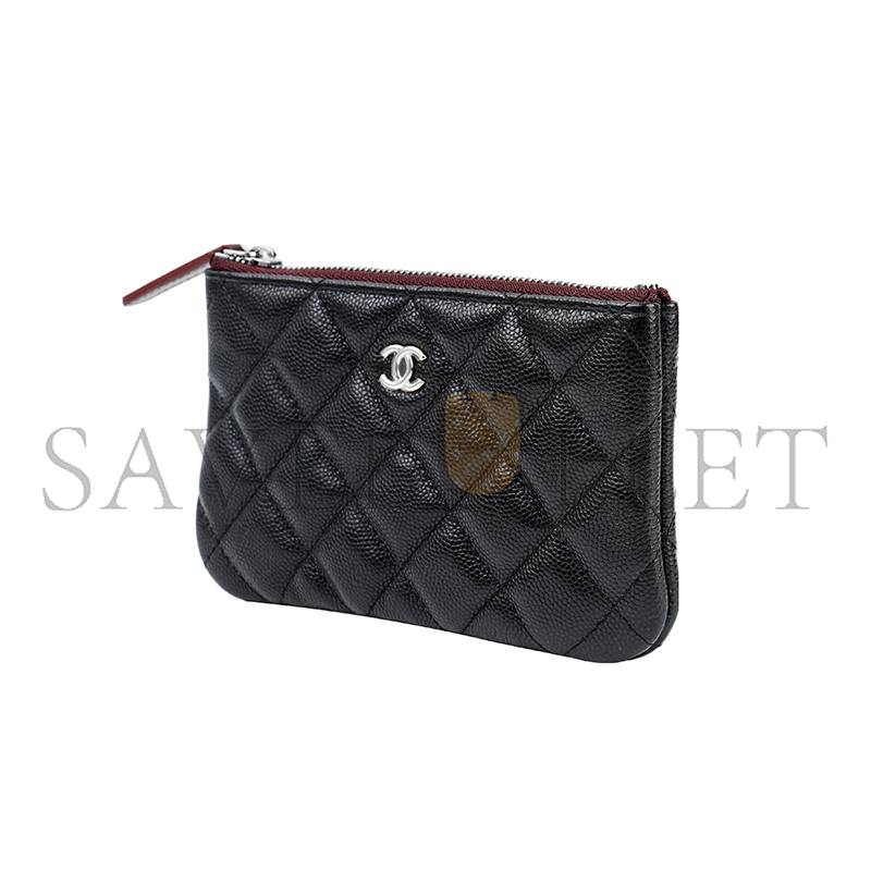 CHANEL SMALL ZIPPED POUCH CAVIAR LEATHER AP4020 (15*9.5*1cm)